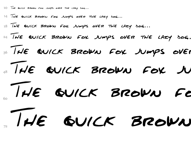 DJB About a Boy font waterfall